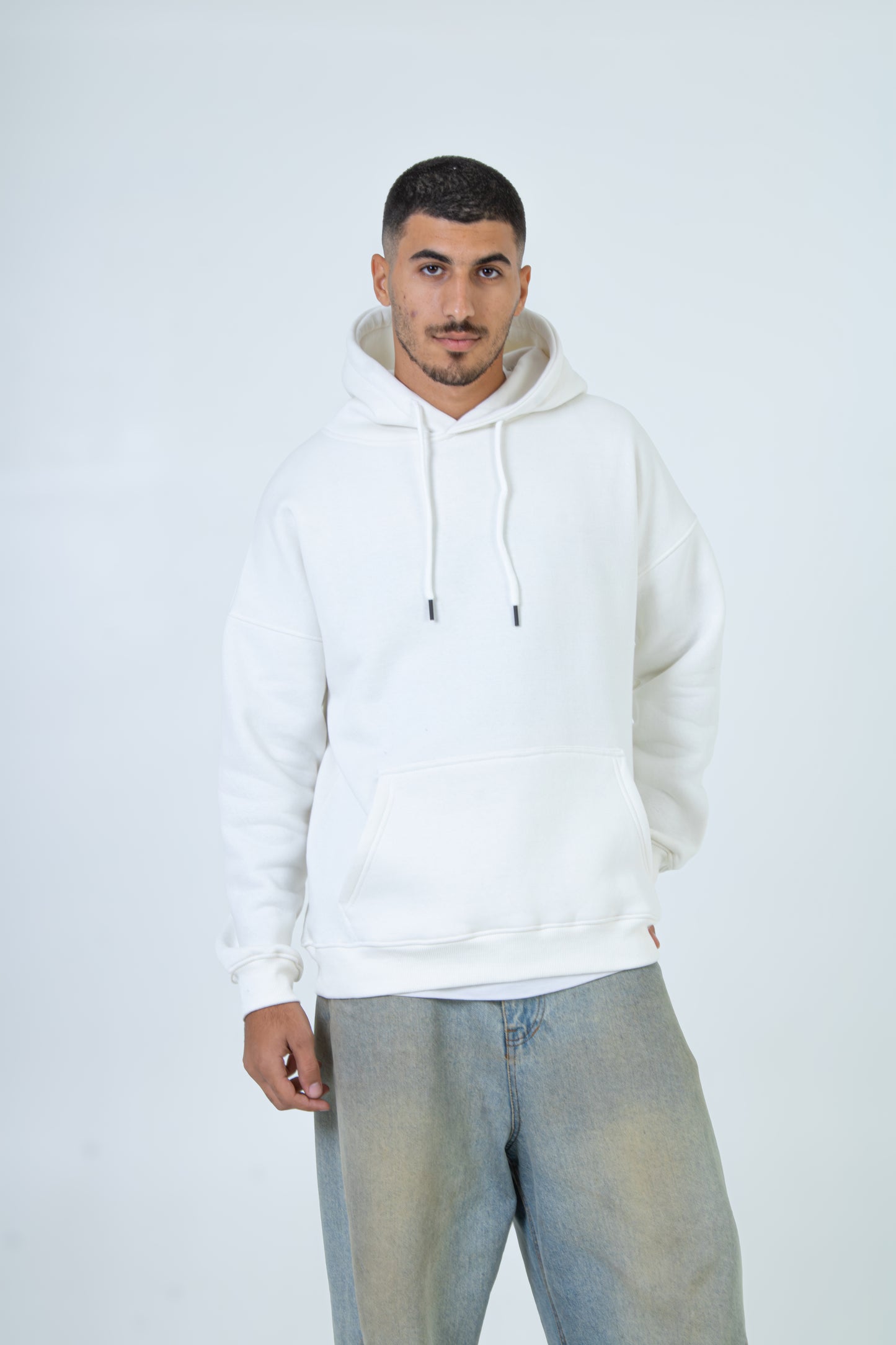 White Basic Hoodie