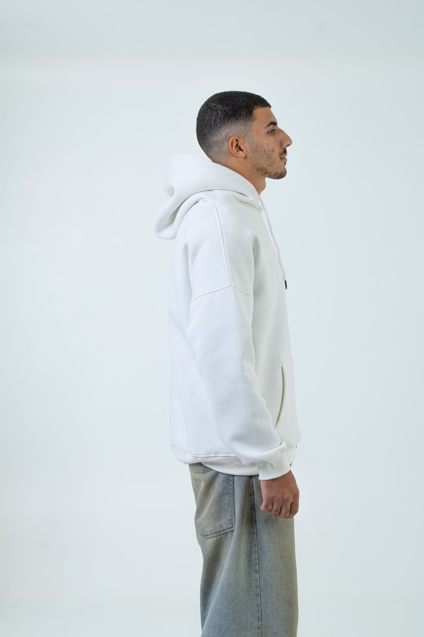 White Basic Hoodie