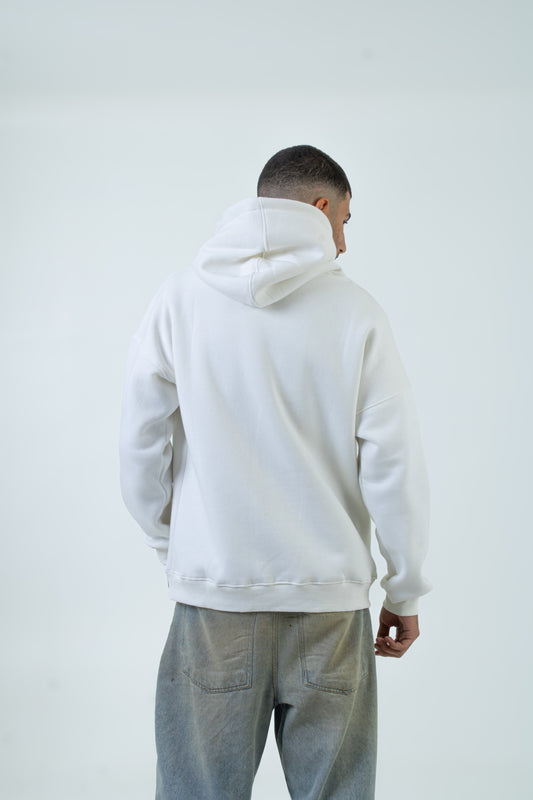 White Basic Hoodie