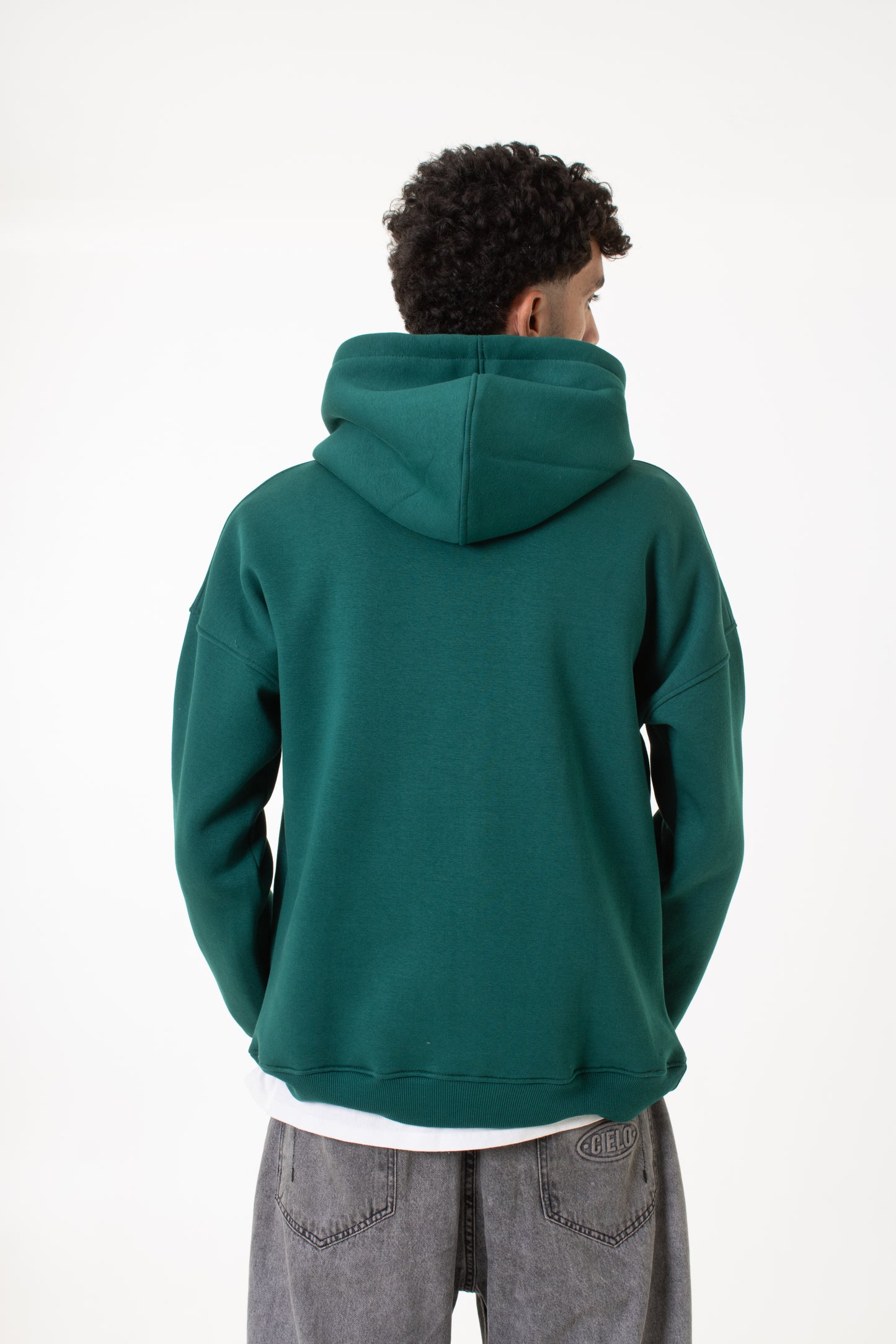 Dark Green Basic Hoodie