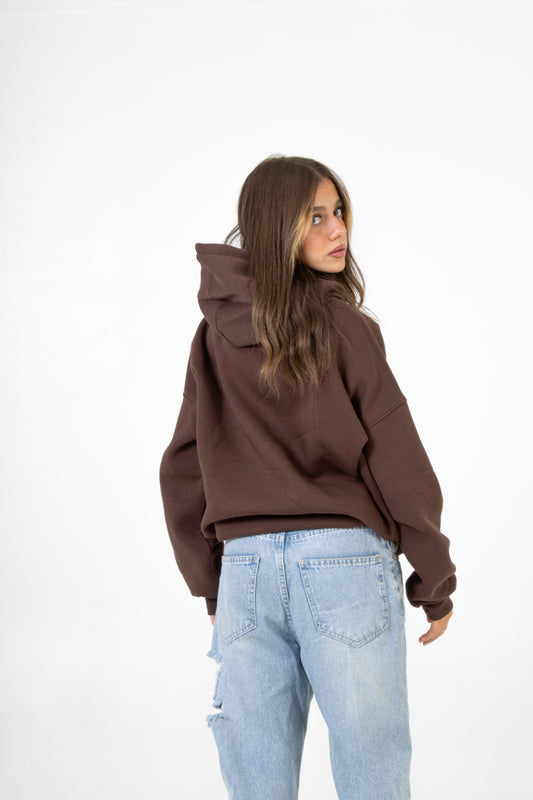 Brown Basic Hoodie